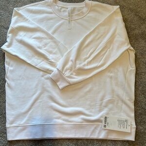 Lululemon perfectly oversized crew, women’s size 14, white